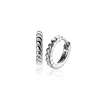 14mm ZINZI zilveren oorringen met kleine druppels en luxe klapsluiting ZIO2688