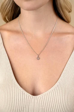9mm ZINZI zilveren Steenbok sterrenbeeldhanger bezet met witte zirconia ZIH-STE (zonder collier)