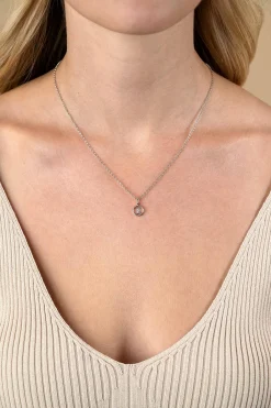 9mm ZINZI zilveren Tweelingen sterrenbeeldhanger bezet met witte zirconia ZIH-TWE (zonder collier)