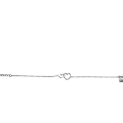 ZINZI armband verbonden harten wit ZIA1736