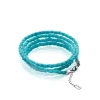 Zinzi by Fatima wikkelarmband turquoise 75cm ZBF11T