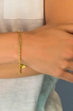 Zinzi geelgoud verguld zilveren fantasie armband 17-19cm ZIA1129G