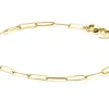 ZINZI Gold 14 karaat gouden armband met paperclip schakels 2,2mm breed ZGA296