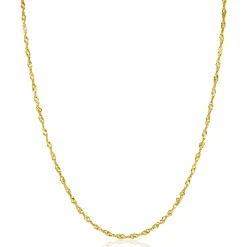 ZINZI Gold 14 karaat gouden massieve Singapore ketting 1,8mm breed 41-43cm ZGC501