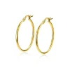 ZINZI Gold 14 karaat gouden oorringen ronde buis 23 x 1,5mm ZGO260