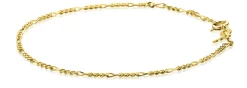 ZINZI Gold 14 karaat gouden figaro armband 1,5mm breed ZGA294