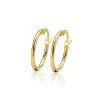 ZINZI Gold 14 karaat gouden oorringen ronde buis 15 x 1,5mm ZGO127