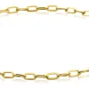 ZINZI Gold 14 karaat gouden armband met ovale schakels 2,2mm breed ZGA291