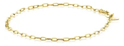 ZINZI Gold 14 karaat gouden armband met ovale schakels 2,2mm breed ZGA291