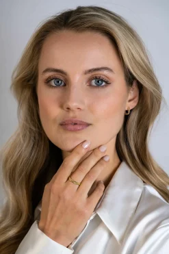 ZINZI Gold 14 karaat gouden schakelring van 3,6mm breed, met de populaire gourmet-schakel ZGR375