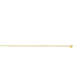 ZINZI Gold 14 karaat gouden massieve armband met bewerkte gedraaide staafjes en fijne jasseron schakels 2mm breed 17-19cm ZGA500