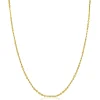ZINZI Gold 14 karaat gouden massieve ketting met bewerkte gedraaide staafjes en fijne jasseron schakels 2mm breed 41-43cm ZGC500
