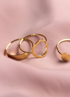 ZINZI Gold 14 karaat gouden ring open rond ZGR173
