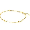ZINZI Gold 14 krt gouden bolletjes armband 3mm breed, lengte 16-19cm ZGA311
