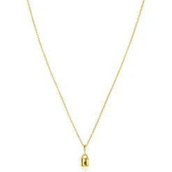 ZINZI Gold 14 krt gouden hanger met trendy slotje 5mm ZGH419 (zonder collier)