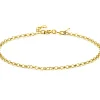 ZINZI Gold 14 krt gouden jasseron armband 2,2mm breed 18-20cm ZGA441