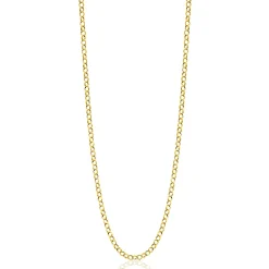 ZINZI Gold 14 krt gouden jasseron ketting 2,2mm breed 43-45cm ZGC441