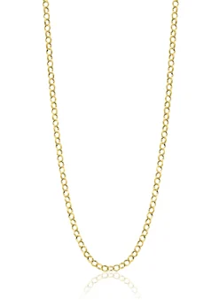 ZINZI Gold 14 krt gouden jasseron ketting 2,2mm breed 43-45cm ZGC441