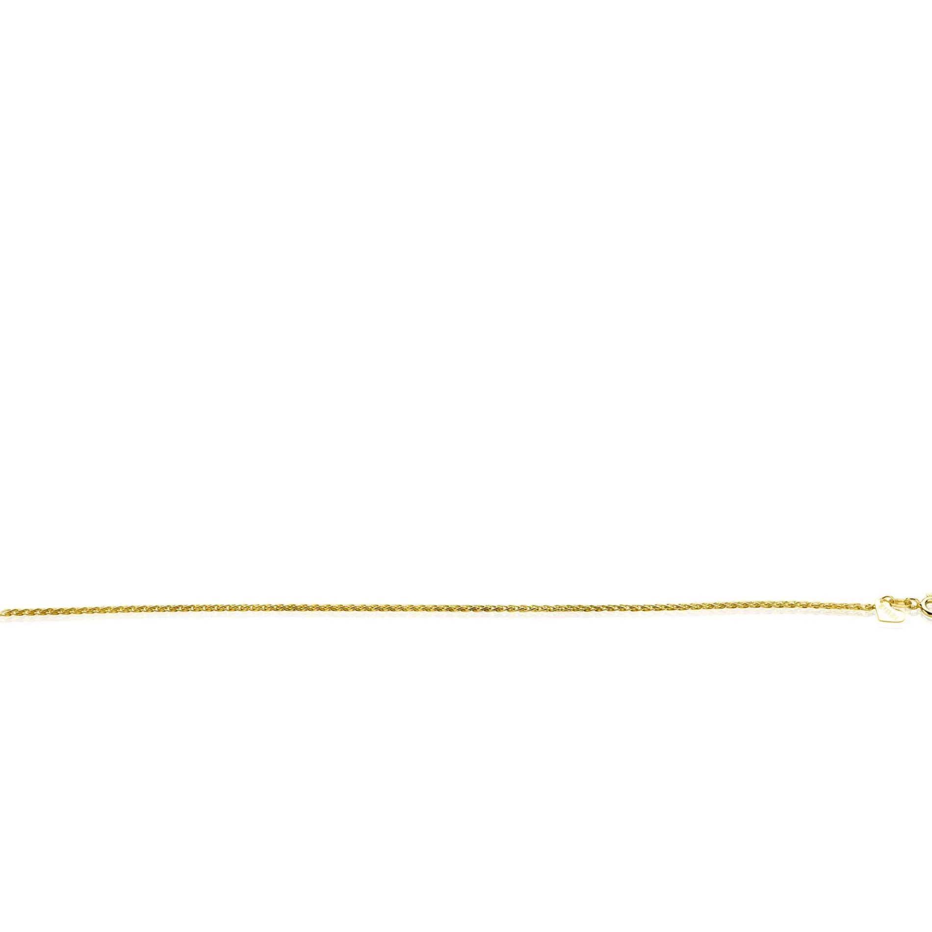 ZINZI Gold 14 krt gouden palmier armband 1,5mm breed, lengte 18,5cm ZGA307
