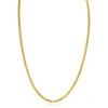 ZINZI Gold 14 krt gouden popcorn schakel-collier 3mm breed, lengte 43cm ZGC380
