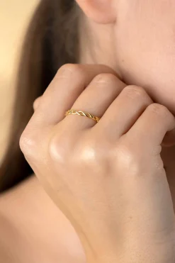ZINZI Gold 14 krt gouden ring Infinity 2,5mm breed ZGR367