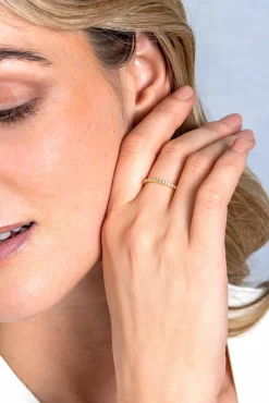 ZINZI Gold 14 krt gouden ring 1,7mm breed met 40 witte zirconia's gezet in railzetting ZGR373