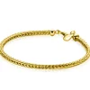 ZINZI gold plated zilveren schakelarmband vossenstaart 3.0mm breed ZIA1124G