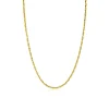 ZINZI gold plated zilveren schakel ketting 2,3mm breed 43-45cm ZIC2648G