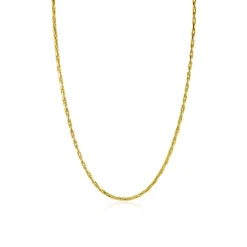ZINZI gold plated zilveren schakel ketting 2,3mm breed 43-45cm ZIC2648G