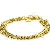 ZINZI gold plated zilveren armband met 8mm brede rolex-style schakel 16,5-20cm ZIA2289G