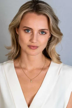 ZINZI gold plated zilveren vierkant plaatje als hanger 15mm vol bezet met witte zirconia's ZIH2299 (zonder collier)