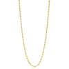ZINZI gold plated zilveren scroll schakelketting, waarbij de schakels een dubbele krul/kronkeling maken 42-45cm ZIC2479G