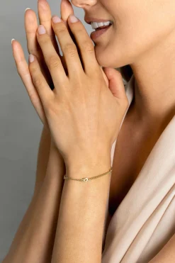 ZINZI gold plated zilveren gourmet armband met drie open hartjes 17-20cm ZIA2409G