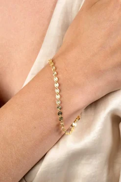 ZINZI gold plated zilveren armband met ronde schakels zonnestralen 4,3mm breed ZIA2272G
