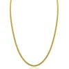 ZINZI gold plated zilveren popcorn ketting 3mm breed 42cm ZIC2765G