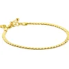 ZINZI gold plated zilveren schakel armband 3mm breed 18-21cm ZIA2647G