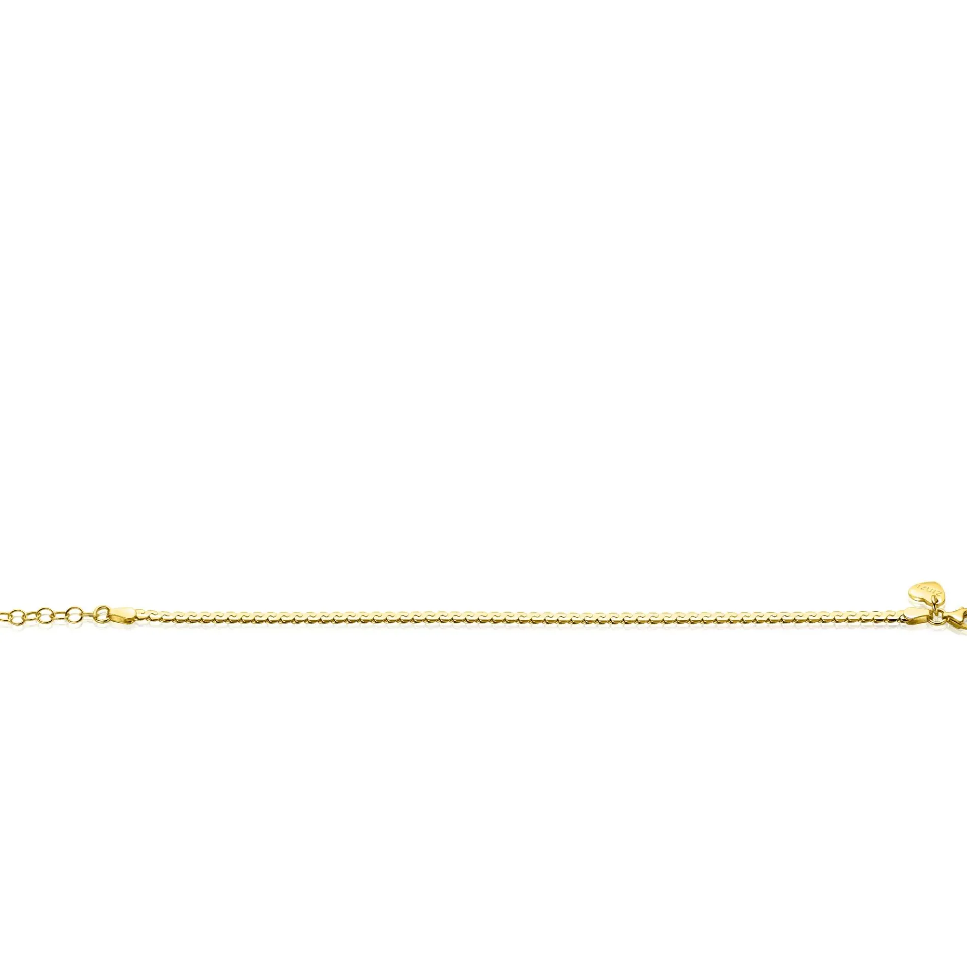 ZINZI gold plated zilveren schakel armband 3mm breed 18-21cm ZIA2647G