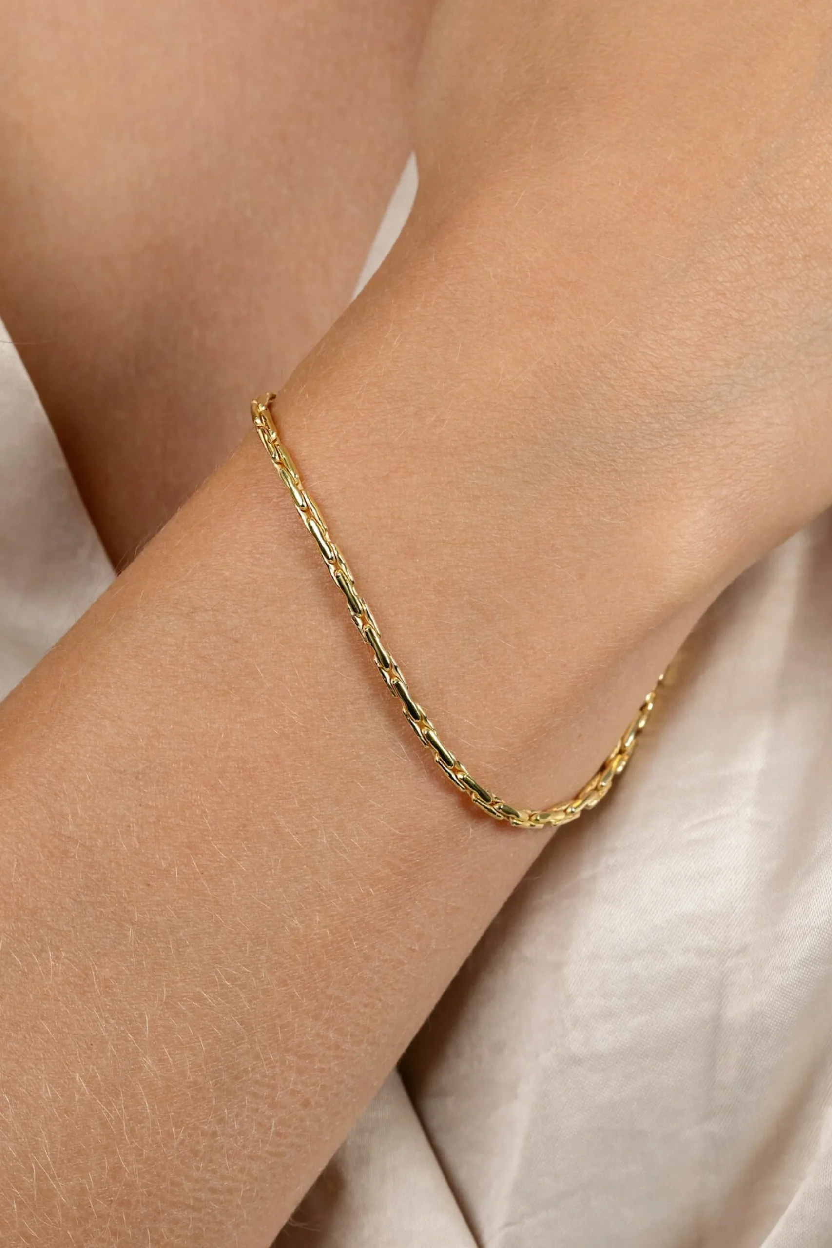 ZINZI gold plated zilveren schakel armband 2,3mm breed 18-21cm ZIA2648G