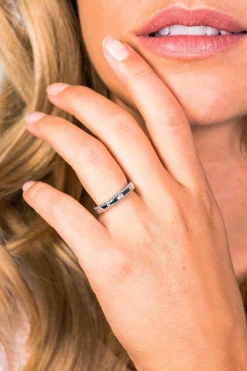 ZINZI zilveren aanschuifring parelrand wit 3,5mm ZIR1593
