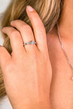 ZINZI zilveren aanschuifring rond wit 6,3mm ZIR1662