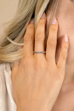 ZINZI zilveren aanschuifring (2,5mm breed) met kleine druppels ZIR2688