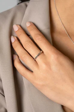 ZINZI zilveren aanschuifring met zeven sierlijke Infinity schakels 2,6mm breed ZIR2500