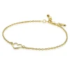 ZINZI zilveren armband geel verguld met open hartje ZIA1420G