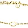 ZINZI zilveren armband geel verguld hart 17-20cm ZIA1188G