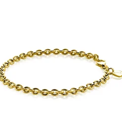 ZINZI zilveren armband geel verguld 19cm ZIA1153G