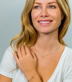 ZINZI zilveren armband met open hartje ZIA1420