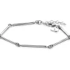 ZINZI zilveren armband met lange gladde staafjes 16,5-19,5cm ZIA2539