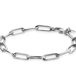 ZINZI zilveren armband met 5,5mm brede paperclip schakel 19cm ZIA2286