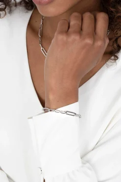 ZINZI zilveren armband met ovale closed for ever schakels 6mm breed ZIA1990