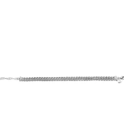 ZINZI zilveren armband met 8mm brede rolex-style schakel 16,5-20cm ZIA2289